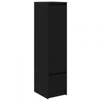 Credenza Rovere Nero 29,5x34x119,5 cm in Legno Multistrato – VidaXL