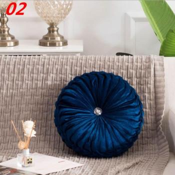 Coussin de luxe en velours plissé
