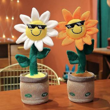 Étoile solaire chantante en peluche