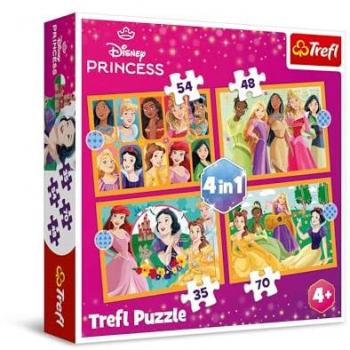 Trefl Puzzle Principessa 4 in 1 (70 pezzi)