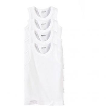 Boys’ White Vest Set – 4 Pieces (9-10 Years)