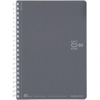 Bloc KokuYo 80 páginas B6 Soft Ring en tono gris oscuro