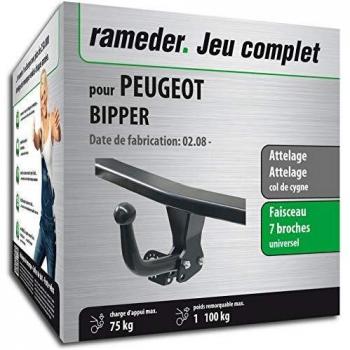 Rameder Attelage démontable avec Outil pour Peugeot BIPPER + Faisceau 7 Broches