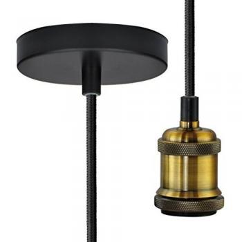Segula Chicago 50561 Messing-Pendel-Lampe E27 – Ø 10 cm, 2,5 cm hoch