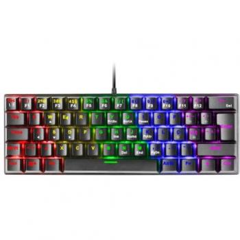 Teclado Gaming Mars MK60 60% - Iluminação RGB e Switches Red