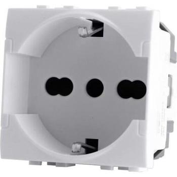 Presa Schuko Universale 16A-250V Compatibile Living Light