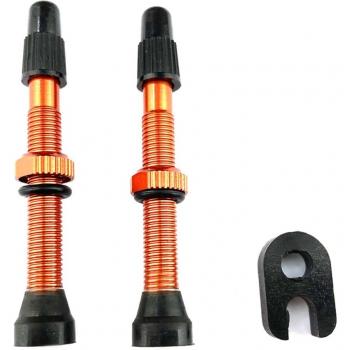 Núcleo de válvula Presta de aleación + herramientas para bicicleta MTB y de carretera 60mm 2 piezas