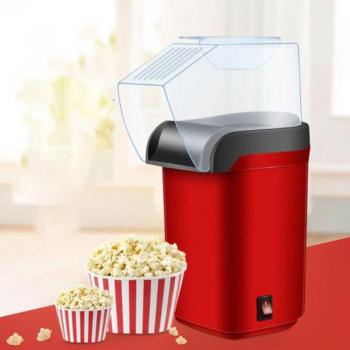 Einfach zu tragende elektrische Luftpopcorn-Maschine, Retro-Kinostil für zu Hause