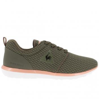 Le Coq Sportif Dynacomf Feminine Dark Green Mesh Trainers - Size UK 3.5
