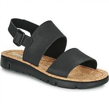 Camper para mujer. Sandalias de piel OrugaSand negro Camper