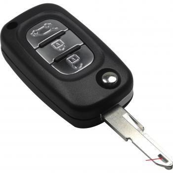 Coque télécommande pliable Renault Fluence