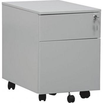Gürkan Rollcontainer lichtgrau 2 Auszüge 39,0 x 59,0 x 55,0 cm lichtgrau