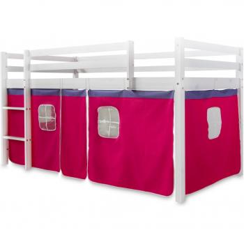 Copertura Cotone Rosa Oscuro Letto Rialzato