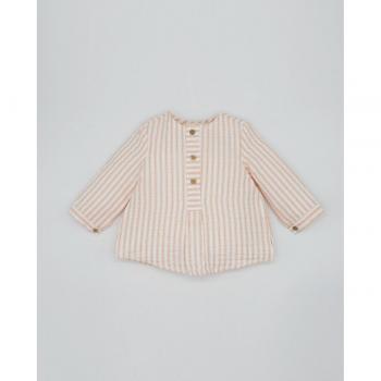 Camisa de algodón rayas mandarina Fina Ejerique