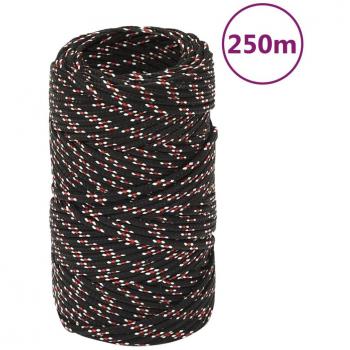 Corde de bateau 2 mm 250 m Noir Polypropylène