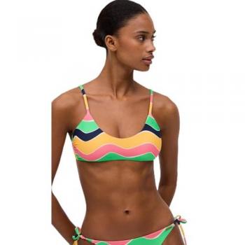 Top bikini abrochado multicolor copa B