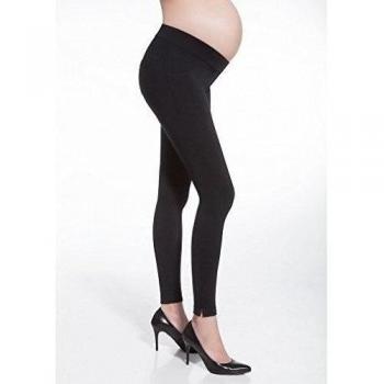 Bas Bleu LAURA Leggings pentru maternitate din material căptușit de tipul “insulated knitted fabric” și talie standard