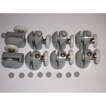 8 Shower Door Rollers - 4 Upper & 4 Lower 23mm