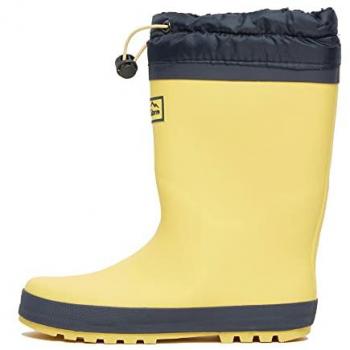 Peter Storm Kids' Fleece Cuff Wellies - Yellow - Unisex