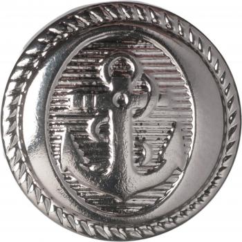 Round Silver Anchor Buttons by Hemline