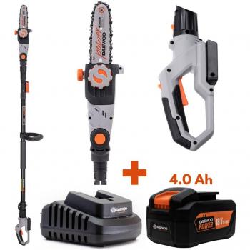DAEWOO DALPS1814B1C1 U-FORCE Li-ion Cordless 18V Pole Chainsaw/Pruner