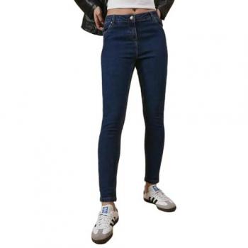 Mid‑Rise Jade Indigo Denim for Women, Size 18 Regular