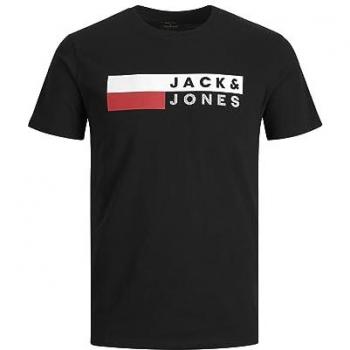 Jack & Jones T‑shirt Corps Logo Noir 7XL Col Arrondi
