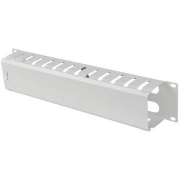 Lanberg Kabli-Organizer 19 2 U mit Typ‑A‑Kabelverschluss, grau – Rack-Zubehör