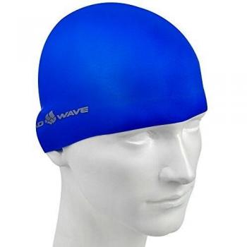 Gorro de Natación Mad Wave Metal Azul Marino Estilo Oceánico