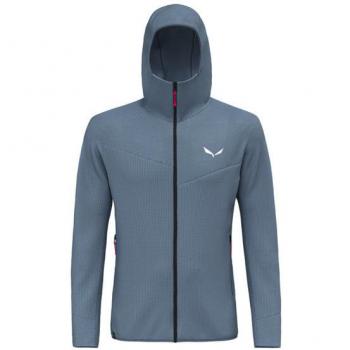 Sudadera con capucha Salewa Puez Waffle Hybrid azul - M
