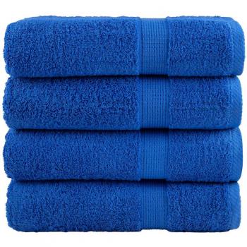 Vidaxl - Asciugamani da Bagno solund 4 pz Blu 100x150 cm 600gsm 569952