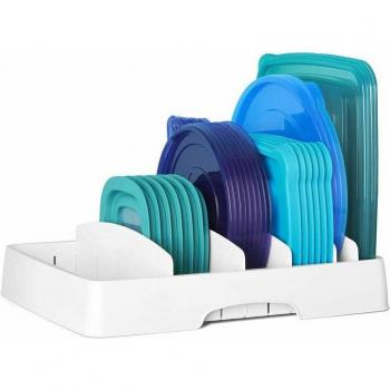 Récipient de rangement en plastique transparent