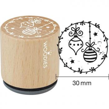 Rössler Stempel Woodies Weihnachtskugeln