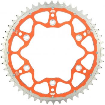 Corona Trasera Moto Master 520 KTM 48t Naranja