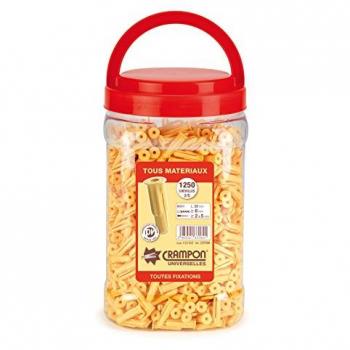 Pot de 1250 Chevilles Crampon Beige 2/5 - VINMER - Ø 6 mm