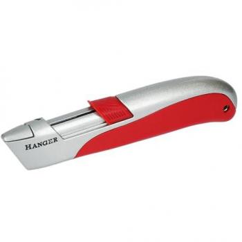 Cutter trapèze auto-rétractable avec 10 lames - HANGER - 110021