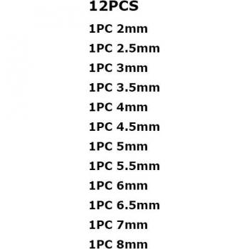 Ensemble Aiguilles Tricoteur 8/12/14Pcs à Oxyde d’Aluminium – Pour Tissage et Crochet