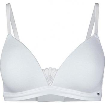 Skiny Soft-BH mit floraler Spitze 85/A - Damen - Weiß