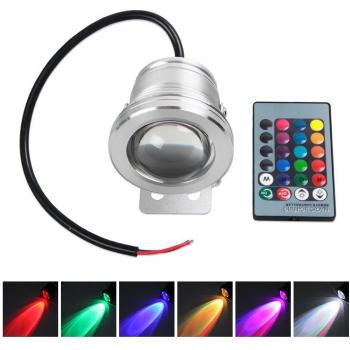 Luz de Piscina LED Colorida 10W con Control Remoto