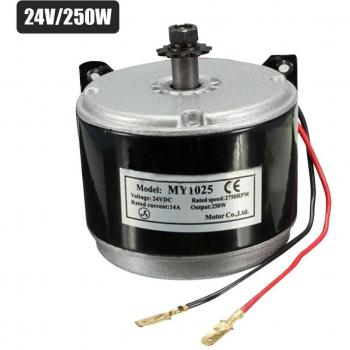 Brushed DC Motor 24V 250W with Power Ignition Lock