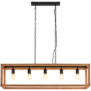 Lámpara colgante 'Sedrik' (Vintage) en Negro de Lucande