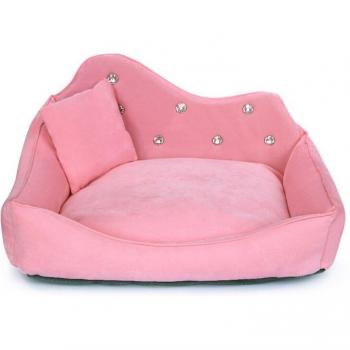 Sofá Perro Chispa Rosado