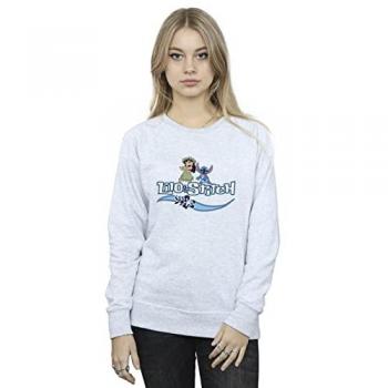 Grey Lilo & Stitch Character Crewneck for Women (Size 2XL)