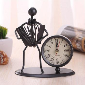 Vintage Roman Iron Clock