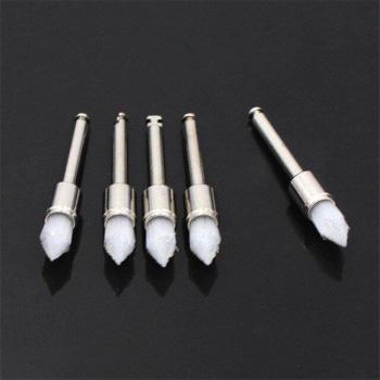 Disposable Dental Polisher Brushes - 10 Count, White Nylon
