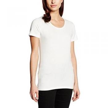 FreeQuent KIRA-SS-BA - Camiseta Mujer, Elfenbein (Offwhite 1020), M