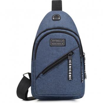 Bandolera de lona para hombre con carga USB