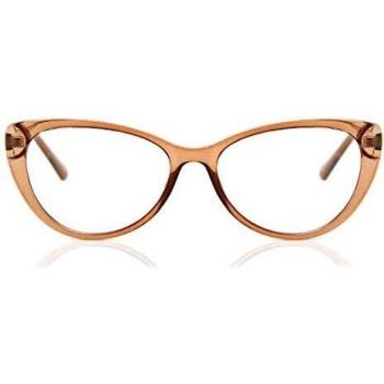 Óculos Cat Eye Feminino Aro Cheio - Luz Anti Azul - Marrons