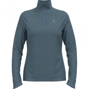 Odlo Dames Run Easy 1/2 Zip Shirt - Donkerblauw - S