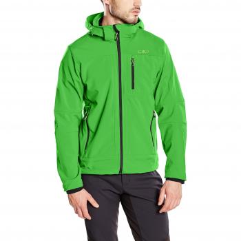 CMP Softshell, Chaqueta para Hombre, Verde (Menta-B.Blue), 58